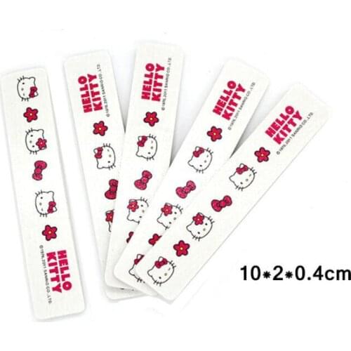 50pcs cute kitty Nail File Set Sandpaper Blocks Grinding Polish Sanding Pedicure Files Manicure Nail Lime Tools