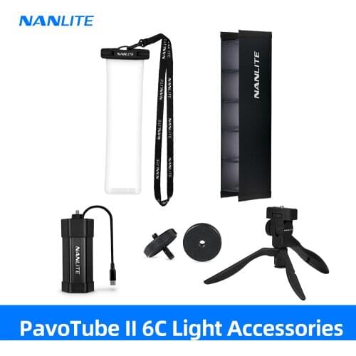 Nanlite PavoTube II 6C Light Accessories Waterproof Bag Eggcrate Softbox Honeycomb Grid Remote Control Tripod Power Supply