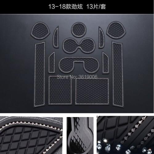 TOMMIA For Mitsubishi ASX 13-18 Non-slip Interior Door Slot Rubber Door Pad Cup Mat Door Gate Slot Door Groove Mat