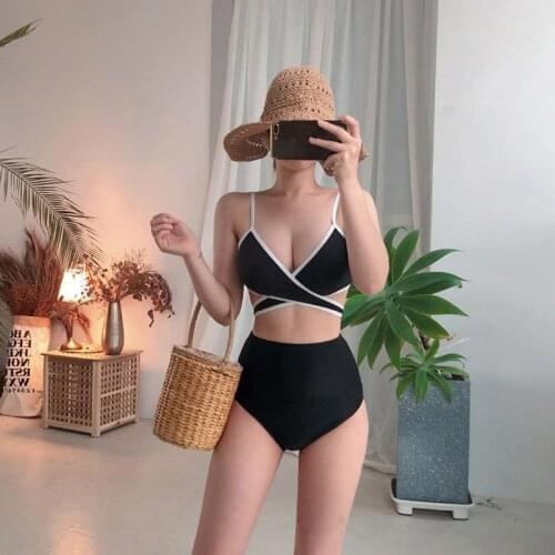 2021 New Sexy Bikini Women High Waist Swimsuit Push Up Swimwear Female Bandage Biquini Bathing Suits Summer Beach Wear