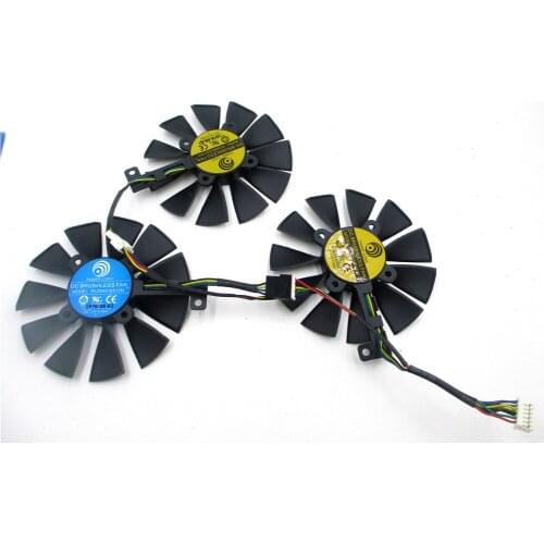 New PLD09210S12M PLD09210S12HH Cooling Fan For ASUS Strix GTX 1060 OC 1070 1080 GTX 1080Ti RX 480 GPU VGA cooler graphics Fan