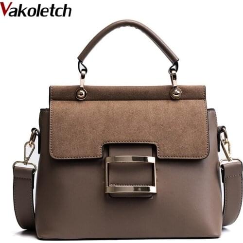 New Fashion Handbags PU Leather Women Rivet Bags Casual Tote Ladies Bag Crossbody Bags For Women Luxury Brand Bolsa KL206
