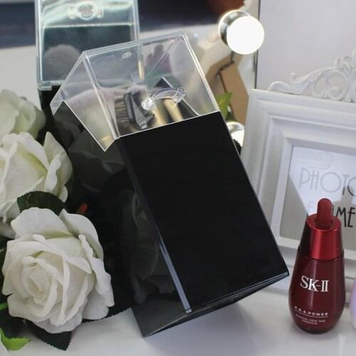 NEW Clear Acrylic Clear Makeup Brush Storage Plastic Makeup Organizer Cosmetic Tool Holder With Cover Cosmetic Brush Storage Box