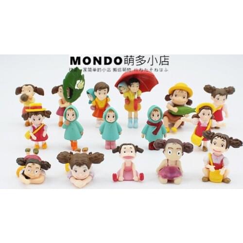 Hayao Miyazaki Animated Movie Character Little Girl Cute Doll DIY Bonsai Decoration Figurine Ornaments Action Figures Kids Toys