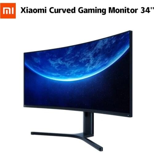 Xiaomi Curved Gaming Monitor 34'' 3440*1440 WQHD 21:9 Bring Fish Screen 144Hz 1500R Curvature 121% SRGB PC Display Screen