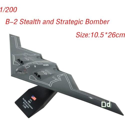 1:200 Diecast Airplane Model B-2 Spirit Strategic Bomber Aircraft Model Alloy U.S. Air Force Static Display Adult Collection