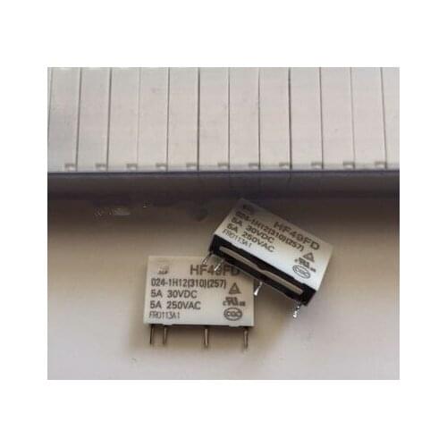 10Pcs/Lot HF49FD 024-1H12 HF49FD-012-1H12 HF49FD-024-1H12 4 Relay