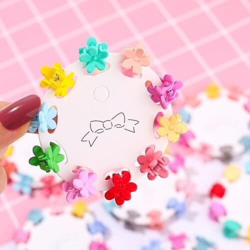 10Pcs Mix Color Small Baby Girls Mini Hairpin Hair Claws Clip For Children Girls Hair Styling Barrettes Grips Hair Accessories