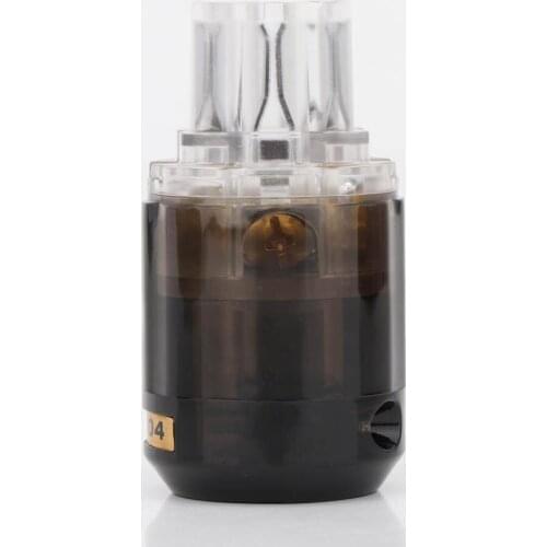 2 pcs oyaide C-004 Rhodium palted IEC power plug Female IEC Connector plug