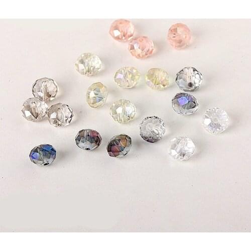 500pcs high quality Crystal Rondelle Beads 4mm-12mm mix color or you specify Faceted Chinese Crystal Glass Beads