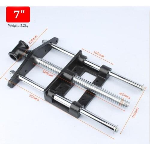 7-Inch Professional Cabinet Makers Front Vise Carpentry Workbench Vice Heavy Duty Wood Working Clamping Tool