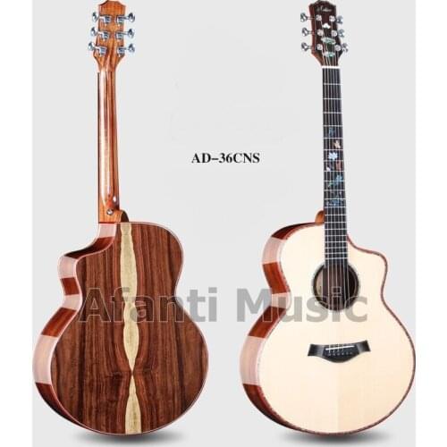 Afanti Music 41 inch Solid Spruce top / Rosewood Back & Sides Acoustic guitar (AD-36CNS)
