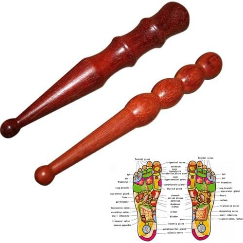 Wooden Body Massage Tool Foot Reflexology AcupunctureThai Massager Therapy Meridians Lymphatic Health Care