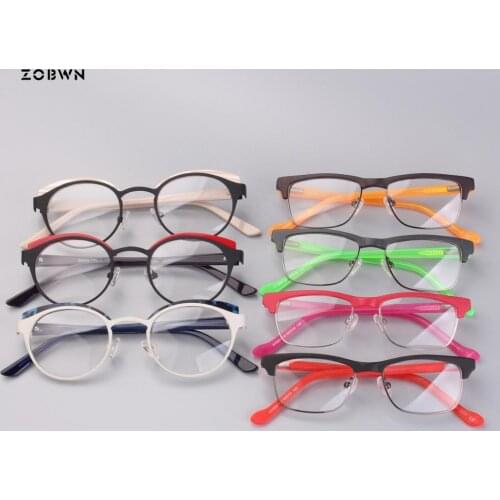 Children Mix wholesale promotion Classic simple eyeglasses women Optical Frame black pink Glasses prescription round kids frames