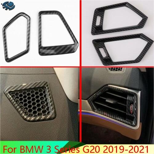 For BMW 3 Series G20 2019-2021 Air Vent Outlet Cover Dashboard Trim Bezel Frame Molding Garnish Accent Styling