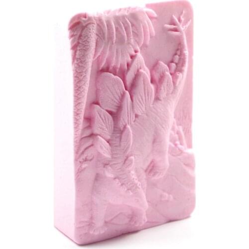 Dinosaur Mold S489 Craft Art Silicone 3D Soap Mold Craft Molds DIY Handmade Candle Molds