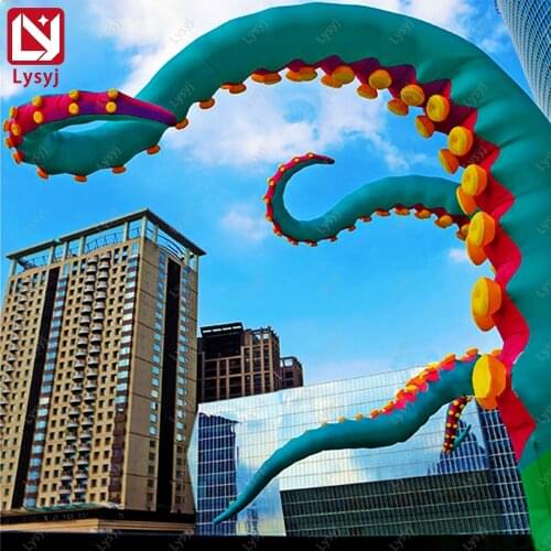 Giant Inflatable Octopus Tentacles for Halloween Decor Amusement Park / Blow up Octopus Tentacle Toys