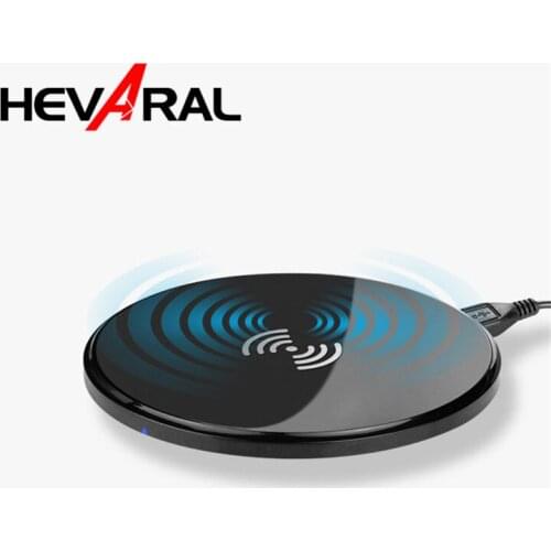 Hevaral Wireless Charger QI Standard For Iphone X 8 8 Plus Ultra Thin For Samsung Galaxy S9 S8 Plus Note 8 USB Fast Charging Pad