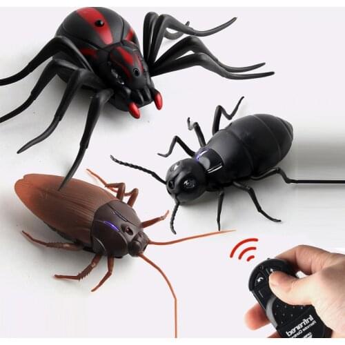 Infrared RC Remote Control Animal insect Toy Smart Cockroach Spider Ant Insect Scary Trick Halloween Toy Christmas kids Gift