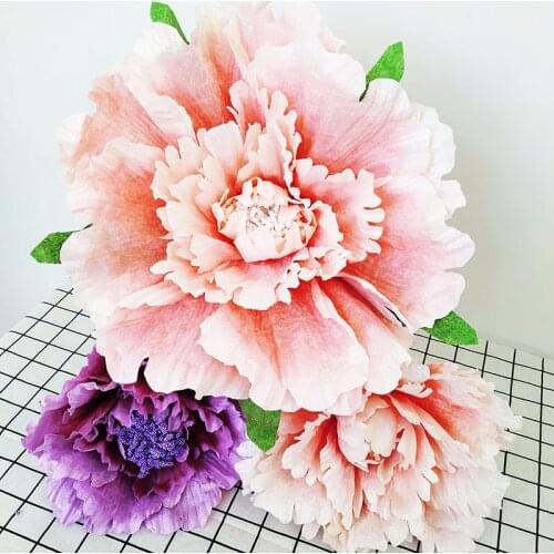 Artificial Flowers Large Peony Head Wedding Arch Background Decoration Home Hotel Party Festival Christmas Decor 30cm