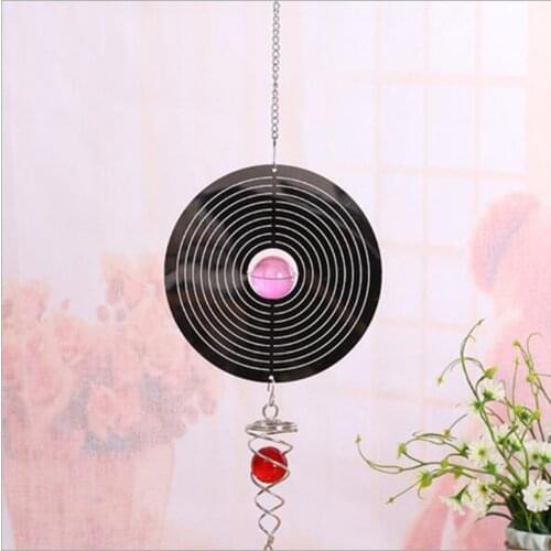 China Taiji Coin Motor Self Swivel Wind Chimes Bell Garden Yard Lawn Patio Porth Window Top Ornament