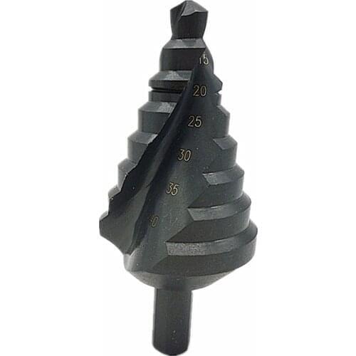 1PCS 10-45MM HSS Cobalt Step Drill Bit Set Nitrogen High Speed Steel Spiral For Metal Cone Triangle Shank Hole Cutter
