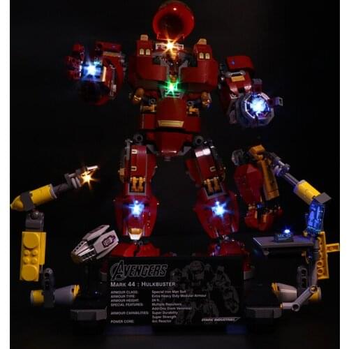 Vonado LED Lighting Kit for 76105 Compatible 07101 The Hulkbuster Toy Light Kit, Not Included the Building Block