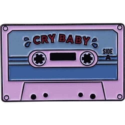 Melanie Martinez cry baby cartoon Tape soft enamel pin cry babySo you laugh through your tears