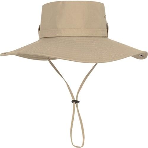 New Summer Bucket Hat Sun Protection Mountaineering Cap Fishing Hiking Fishing Beach Hats Anti-UV Large Wide Brim Unisex Sun Hat