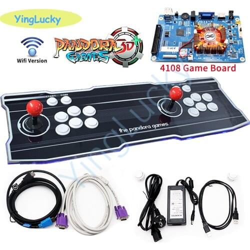 Pandora box 3d wifi Arcade console game machine 8000 in 1 Joystick 2 Players Control Retro Arcade Game Box for TV PC PS3 gamepad