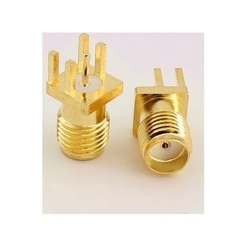 20pcs 50pcs SMA female RF connector SMA-KE 1.6mm PCB Mount and SMA Female Plug Straight Receptacle Solder Adapter Connector