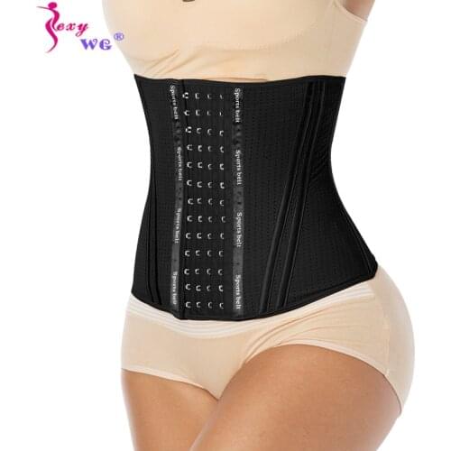 SEXYWG Slimming Waist Trainer Cincher Belt Tummy Control Compression Lingerie for Women Sexy Seamless Body Shaper Trimmer Corset