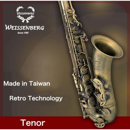 Taiwan WEISSENBERG Tenor Saxophone taiji series Retro bronze Lacquer gold professional instrument Saxophone