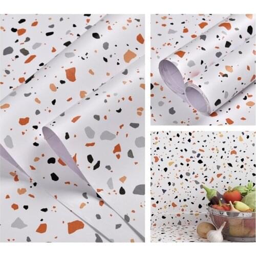 Terrazzo Peel and Stick Wallpaper Vinyl Self Adhesive Kids Bedroom Deco Kitchen Cabinet Contact Paper Wallpapers For Living Room