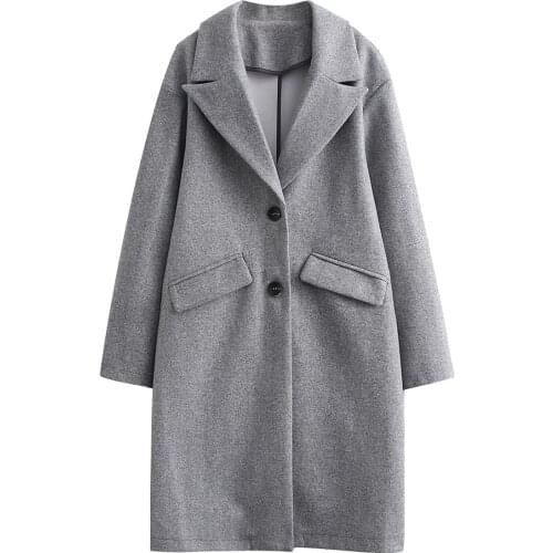 Женские серые пальто Willshela China At AliExpress