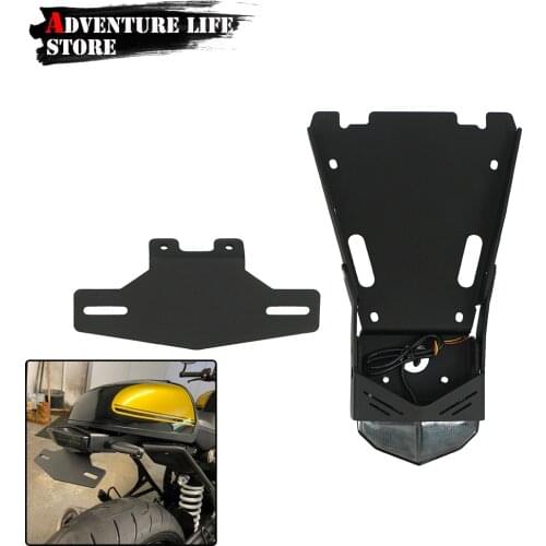 Motorcycle Tail Mount License Plate Bracket Brake Rear Lamp Taillight For BMW R NINE T NINET Racer Scramble R9T Pure Urban ninet
