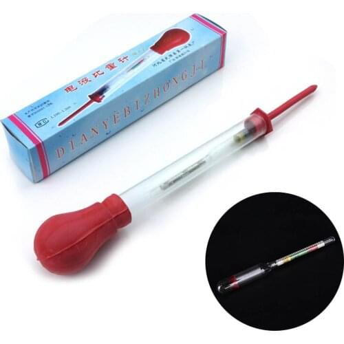 1.1-1.3 Suction Type Tool Battery Hydrometer Measuring Lead Flooded Densitometer Tester Acid Electrolyte Colored Zone Storage