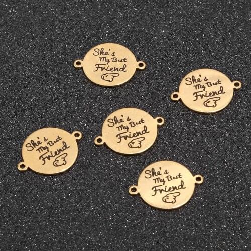 10pcs Satinless Steel Exquisite Charms connectors For Necklace Bracelet Jewelry DIY Making Accessories