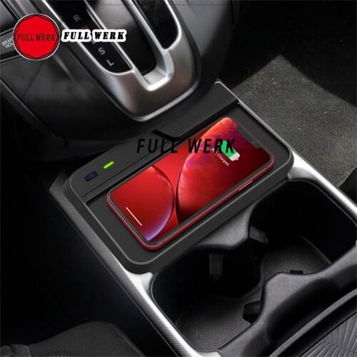 10W Car Phone Wireless Charging Mobile Charger Charging Plate Holder Stand Support for Honda CRV CR-V 2017 2018 2019 Accessories