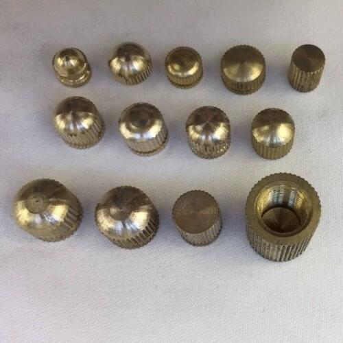 2pcs Pure brass branch flower cover flower nut screw fastening decorative cap tooth head cover lamp fittings