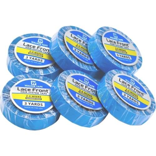 3yards 1 Roll Blue lace front support Tape Double-Sided Adhesive Tape for hair extension wig tape Walker tape Super Hair glue