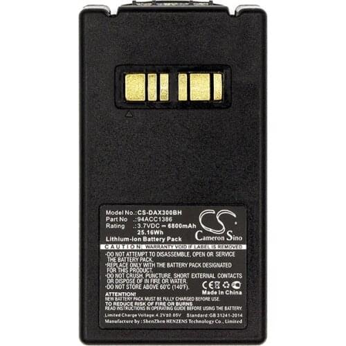 Cameron Sino 6800mah battery for DATALOGIC Falcon X3 94ACC1386 BT-26 batteries