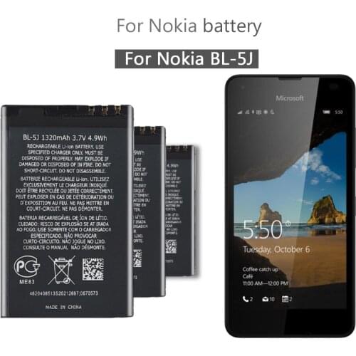 1320mAh BL-5J Battery For Nokia Lumia 520 530 525 X1-01 5230 5233 5235 5800XM X6 C3 5802i Battery BL5J BL 5J