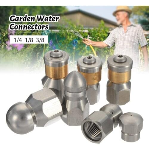 4000 PSI Sewer Jetter Nozzle Button Nose Pressure Drain Hose Pipe Tap Spray Nozzle for Pipe Cleaning Machine