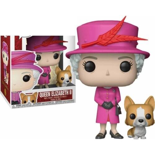 NEWest Queen Elizabeth Ⅱ #01 with her dog Action Figure Toys Anime Collection Model Dolls for Kids Birthday Gifts