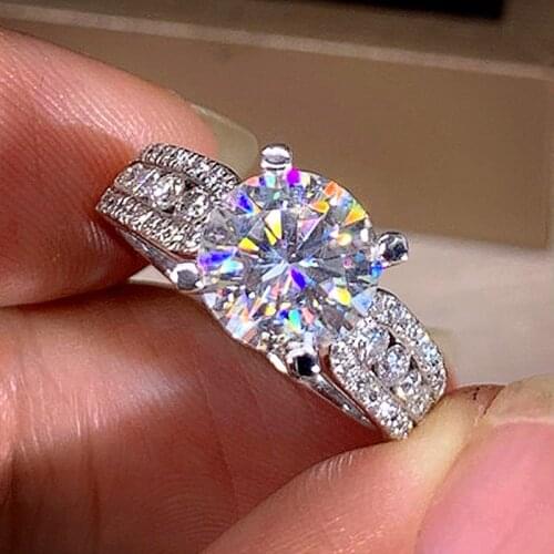 Huitan Aesthetic Women Rings Wedding Engagement Accessories Gorgeous AAA Cubic Zirconia Rings Ladys Statement Jewelry 2021 Gift