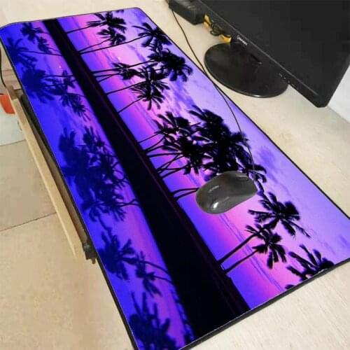 XGZ 600x300 /900x400 MM Palm Scenery Large Size Gaming Mouse Pad Locking Edge Mousepad Laptop Pc Game Gamer Computer Accessory