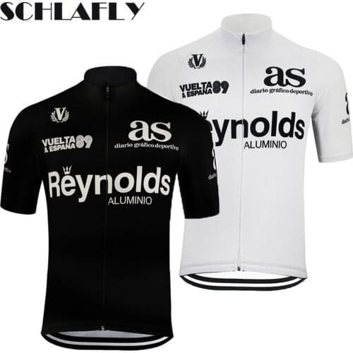 Reynolds team jerseywinner of vuelta a espana 1989 Cycling jersey bike wear jersey pro road jersey cycling clothing schlafly