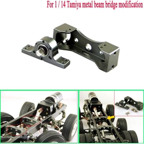 Metal Modification of Metal Cross Beam Bridge for 1/14 Tamiya RC Truck Car SCANIA R730 R470 VOLVO ACTROS 3363 AROCS MAN TGX Diy
