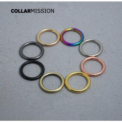 100pcs/lot Metal buckle for bag cat dog leash 25mm webbing o ring for backpack keychain diy accessory durable hardness 4 colours